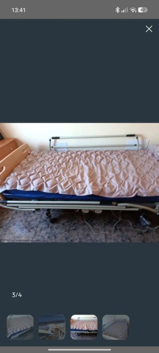 Cama articulada metálica y de plástico