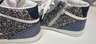 Zapatillas altas con brillos y estrella Talla 40