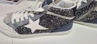 Zapatillas altas con brillos y estrella Talla 40