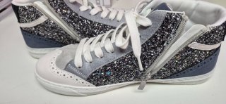 Zapatillas altas con brillos y estrella Talla 40