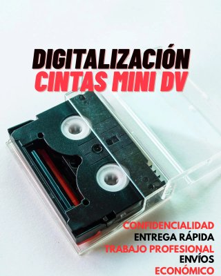 Digitalización cintas mini dv, vhs, hi8, beta...