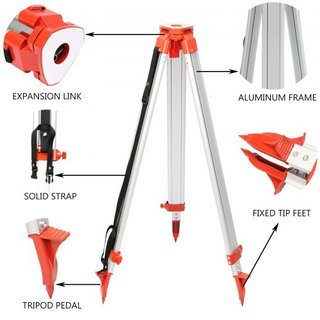 Kit de láser verde rotativo 500M+Trípode de aluminio de 1.65M+Personal de nivel láser de 5M