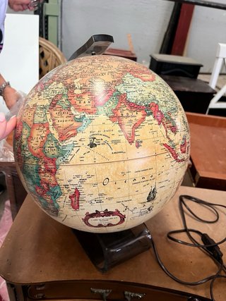 Globo Terráqueo Antiguo Decorativo