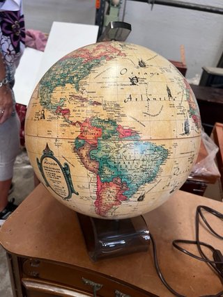 Globo Terráqueo Antiguo Decorativo