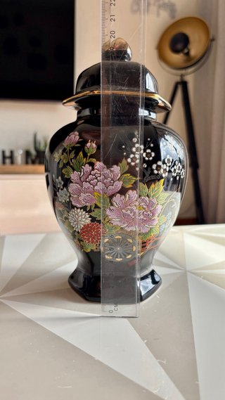 Vaso de Gengibre em Porcelana Japonesa Kutani com