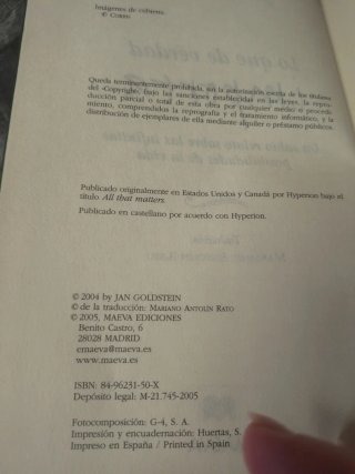 Lo que de verdad importa Un auténtico canto a l...
