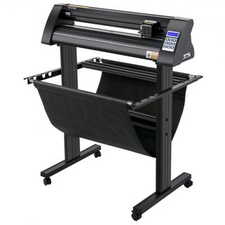 Cortadora de Vinilo, Plotter de Vinilo de 720 mm, Cortadora Plotter con Pantalla LED, Semi-Automática con Ojo Óptico Integrado para Guía Precisa, Compatible con el Software SignMaster para Sistema...
