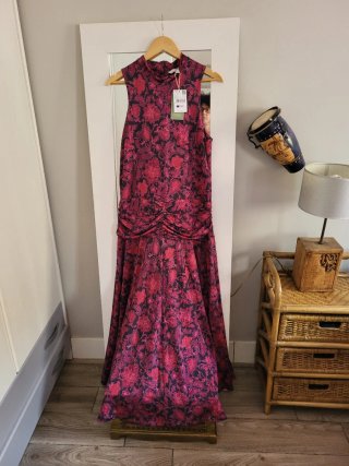 Vestido largo estampado floral