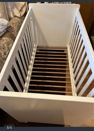 Cuna Bopita Blanca 120x60