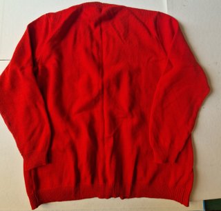 Cardigan rosso vintage Moda Dorina