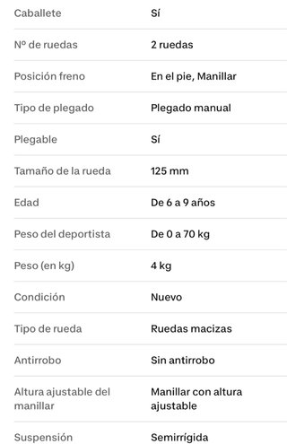 Patinete Oxelo MID5 Niños Ajustable