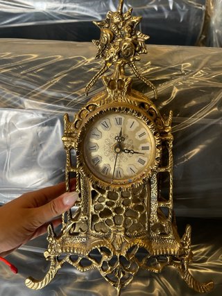 Reloj de sobremesa de bronce