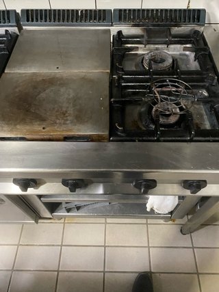Cocina industrial 4 fuegos
