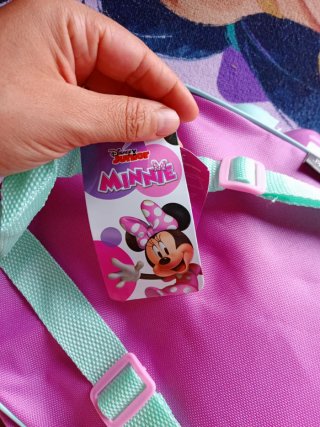 Zainetto asilo Minnie Mouse con borraccia