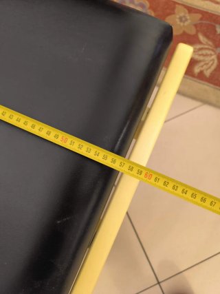 Banqueta BIOK cuero y madera