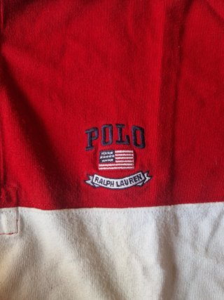 Polo Ralph Lauren Rugby Vintage Rosso Bianco
