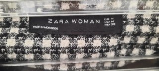 Chaqueta Zara Cuadros Mujer Talla M