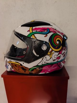 Casco Moto Infantil Diseño Divertido
