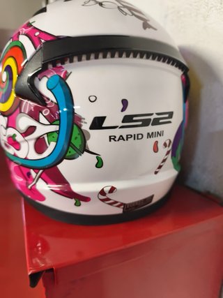 Casco Moto Infantil Diseño Divertido