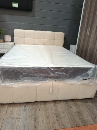 Cama canapé abatible beige