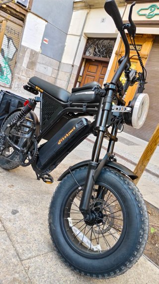 Bicicleta Eléctrica Bodywel Fat Bike Negra