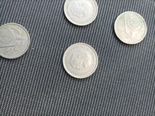 Lote 5 monedas antiguas España