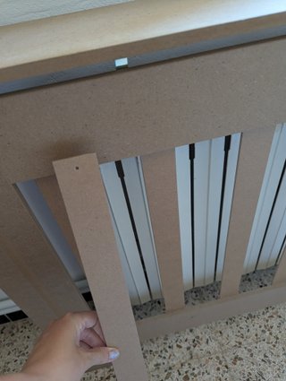 Cubreradiador HOMCOM MDF con balda superior