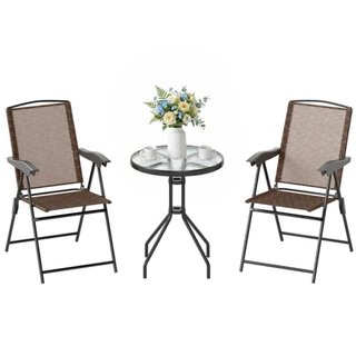 Conjunto de jardín mesa y 2 sillas