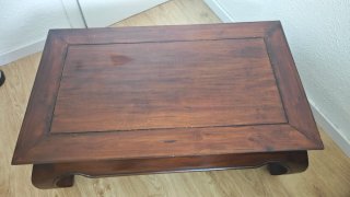 Mesa de madera maciza estilo oriental