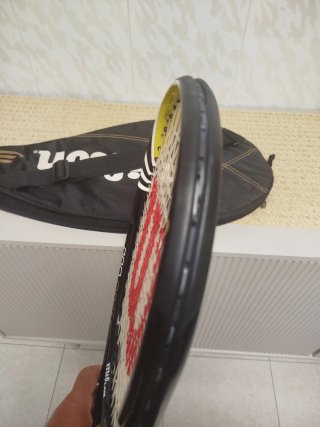 Raqueta Wilson Pro Open.  Gratis funda original.