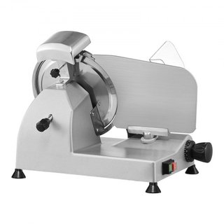 Cortadora de Carne, Cortadora de Alimentos Eléctrica de 340W con Cuchilla de Acero Inoxidable SUS420 de 25.4 cm y Piedra de Afilado Incorporada, Grosor Ajustable de 0-0.6 pulgadas para Uso Comerci...
