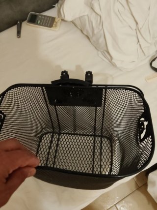 Cesta Bicicleta Manillar Negra