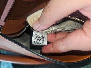 Bolso Loewe Puzzle Marrón y Rosa