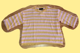 JERSEY PUNTO RAYAS ROSA Y AMARILLO ZARA