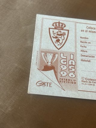 Cromo Berti Ediciones Este 95-96 Nuevo sin pegar