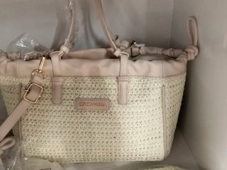 Bolso COCONUDA Beige y Marrón 31cm ancho, 9 largo
