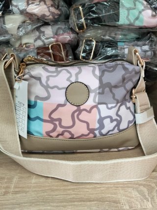 Bolso COCONUDA Beige y Marrón 31cm ancho, 9 largo