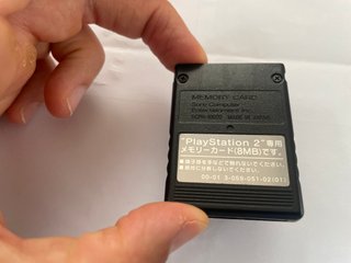 Sony Playstation 2 Ps2 Memory Card Originale Nera