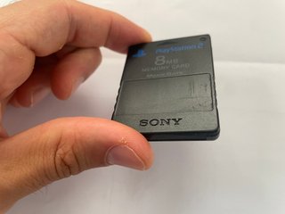 Sony Playstation 2 Ps2 Memory Card Originale Nera