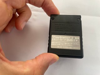 Sony Playstation 2 Ps2 Memory Card Originale Nera