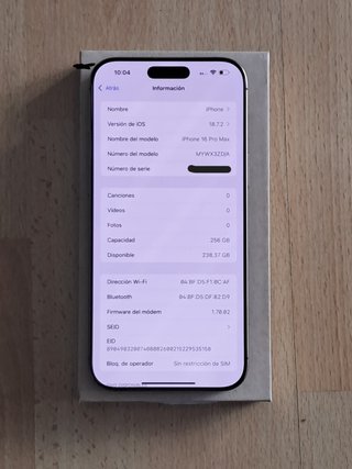 IPHONE 16 PRO MAX 256GB ORO OCASIÓN