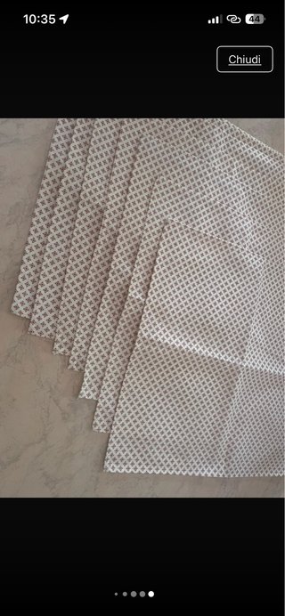 Tovaglioli in cotone con motivo geometrico vintage