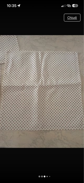 Tovaglioli in cotone con motivo geometrico vintage