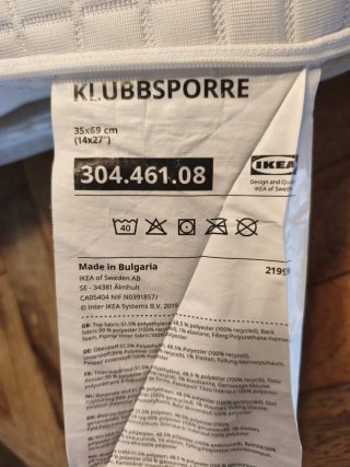 Par de almohadas IKEA Klubbsporre