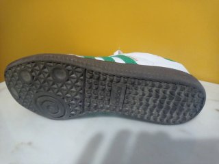 Zapatillas Adidas Samba Blancas con Rayas Verdes