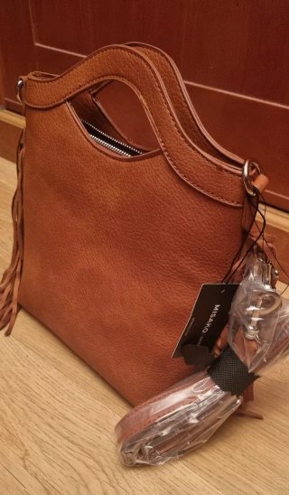 Bolso Misako marrón con flecos