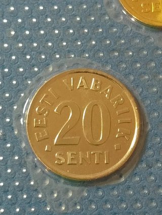 Monete Estonia 10, 20, 50 Senti