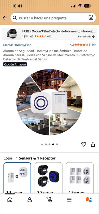 Timbre Inalámbrico HommyFine con Sensor PIR