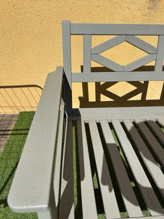 Banco de jardín Ikea gris