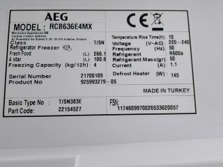 Nevera combi AEG No Frost